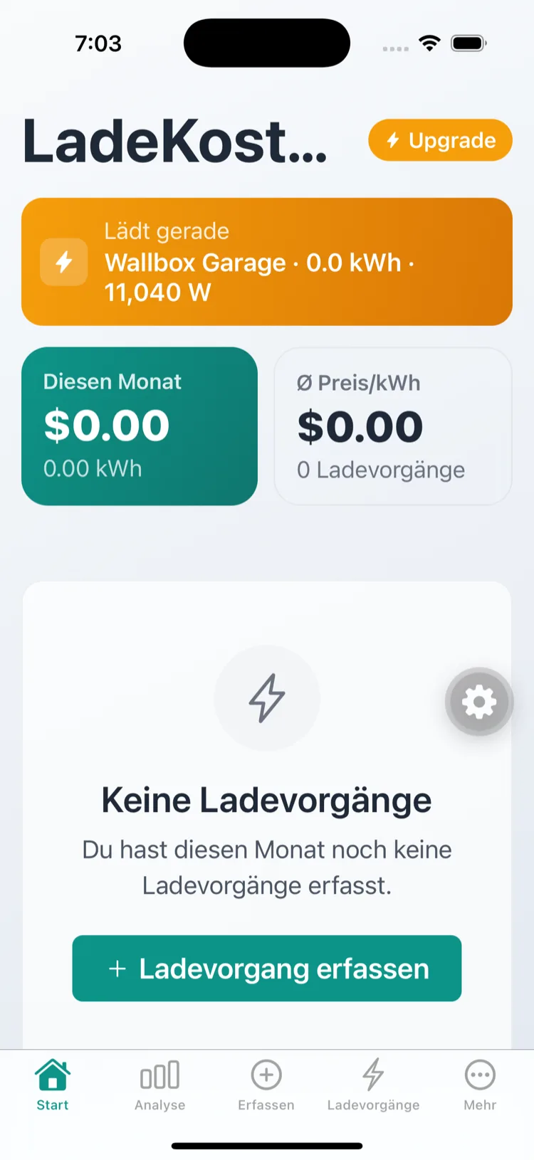 Live banner on the dashboard
