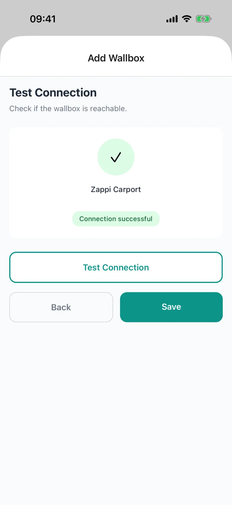 Connection tested successfully